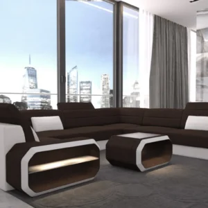 Webstoff Wohnlandschaft Regalia U-Form XL