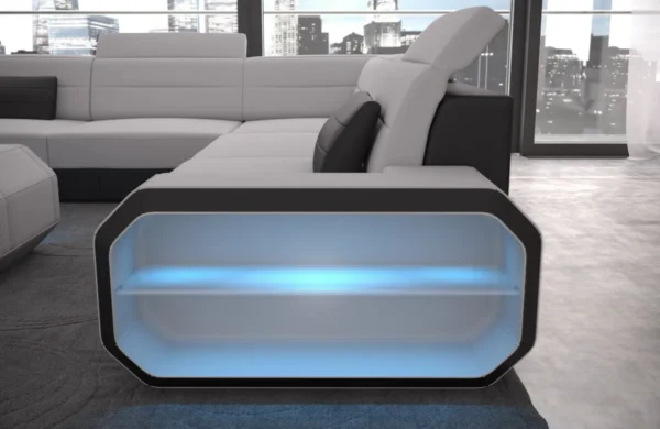 Mikrofaser Wohnlandschaft Regalia U-Form XL Mini – Bild 8