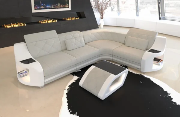 Webstoff Ecksofa Sierra L-Form S – Bild 4