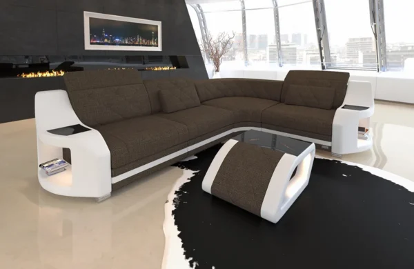 Webstoff Ecksofa Sierra L-Form S – Bild 2