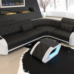 Echtleder Ecksofa Sierra L-Form S Mini