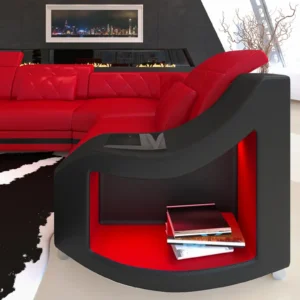 Echtleder Ecksofa Sierra L-Form S Mini