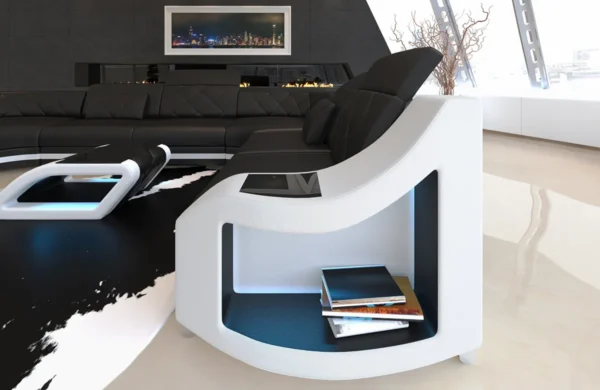 Kunstleder Wohnlandschaft Sierra U-Form XL – Bild 9