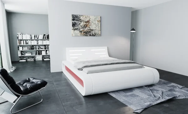 Designerbett Solana Kunstleder – Bild 12