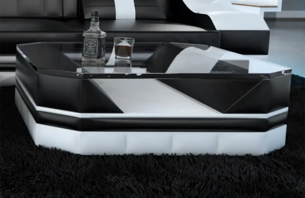 Echtleder Couchtisch Treviano – Bild 5