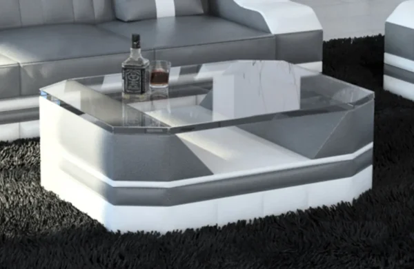Echtleder Couchtisch Treviano – Bild 12