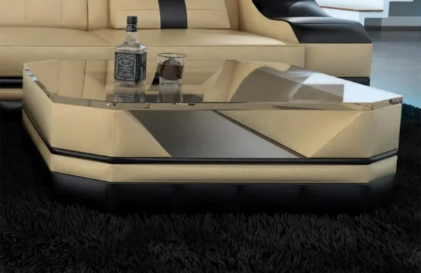 Echtleder Couchtisch Treviano – Bild 13