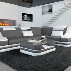 Wildlederoptik Ecksofa Treviano L-Form S
