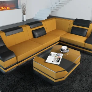 Wildlederoptik Ecksofa Treviano L-Form S