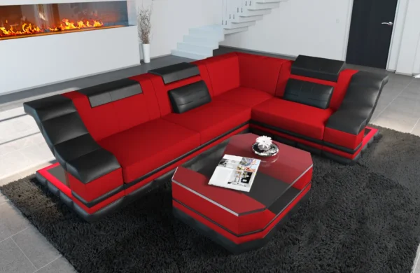 Mikrofaser Ecksofa Treviano L-Form S Mini – Bild 13