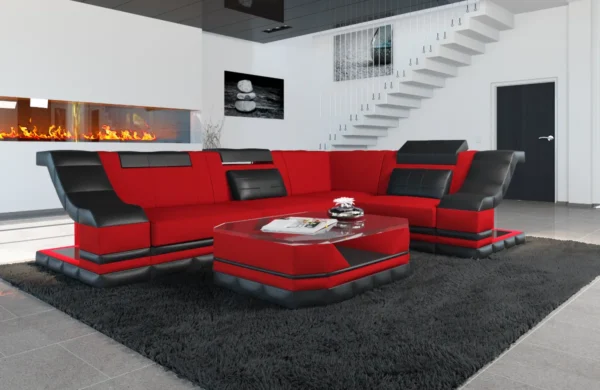 Mikrofaser Ecksofa Treviano L-Form S Mini – Bild 15