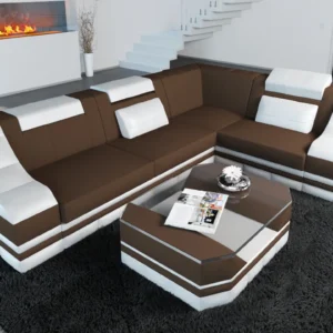 Mikrofaser Ecksofa Treviano L-Form S Mini