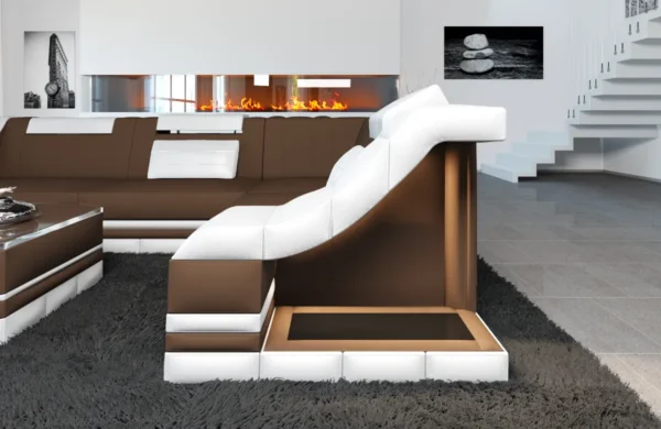 Mikrofaser Ecksofa Treviano L-Form S Mini – Bild 5