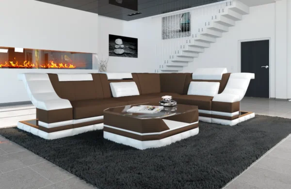 Mikrofaser Ecksofa Treviano L-Form S Mini – Bild 6