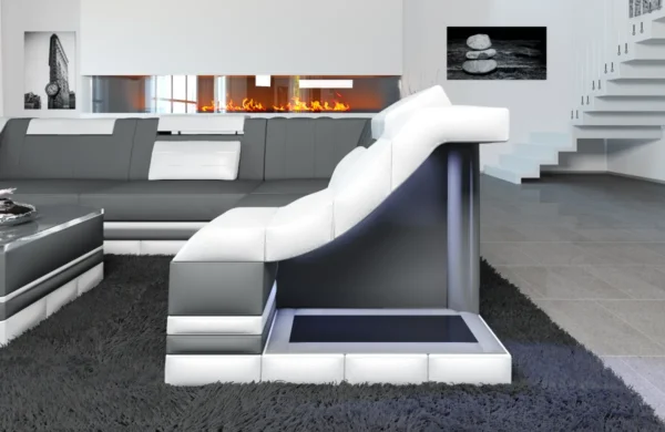 Mikrofaser Ecksofa Treviano L-Form S Mini – Bild 2