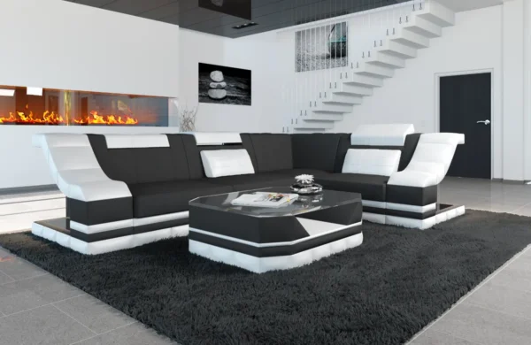 Mikrofaser Ecksofa Treviano L-Form S Mini – Bild 9