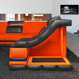 Samtstoff Ecksofa Treviano L-Form S Mini