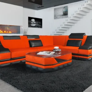 Samtstoff Ecksofa Treviano L-Form S Mini