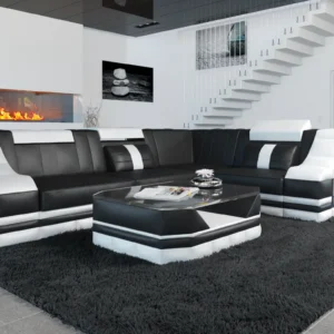 Echtleder Ecksofa Treviano L-Form S Mini