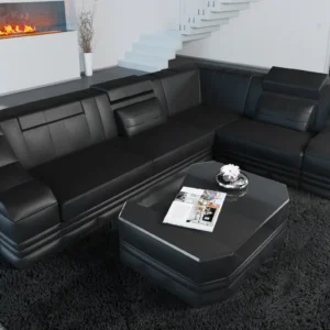 Echtleder Ecksofa Treviano L-Form S Mini