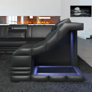 Echtleder Ecksofa Treviano L-Form S Mini