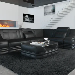 Echtleder Ecksofa Treviano L-Form S Mini