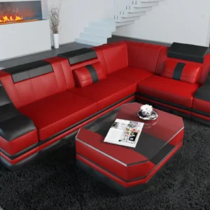 Echtleder Ecksofa Treviano L-Form S Mini