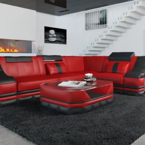 Echtleder Ecksofa Treviano L-Form S Mini