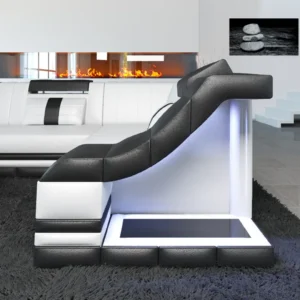 Echtleder Ecksofa Treviano L-Form S Mini
