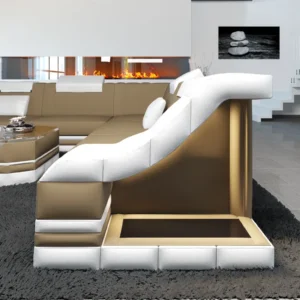 Mikrofaser Wohnlandschaft Treviano U-Form XL